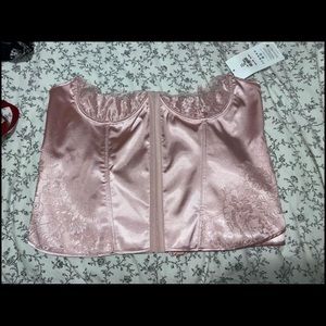 Light Pink Silk Corset